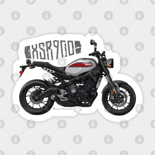 Yamaha XSR900 19 aluminum, s Sticker by MessyHighway